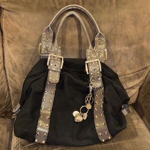 Elegant Black and Silver Women's Purse